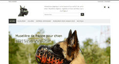 Desktop Screenshot of boutique-muselieres-pour-chiens.fr