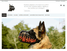 Tablet Screenshot of boutique-muselieres-pour-chiens.fr